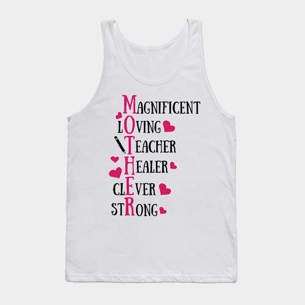 Mother Acronym Tank Top by CoffeeandTeas